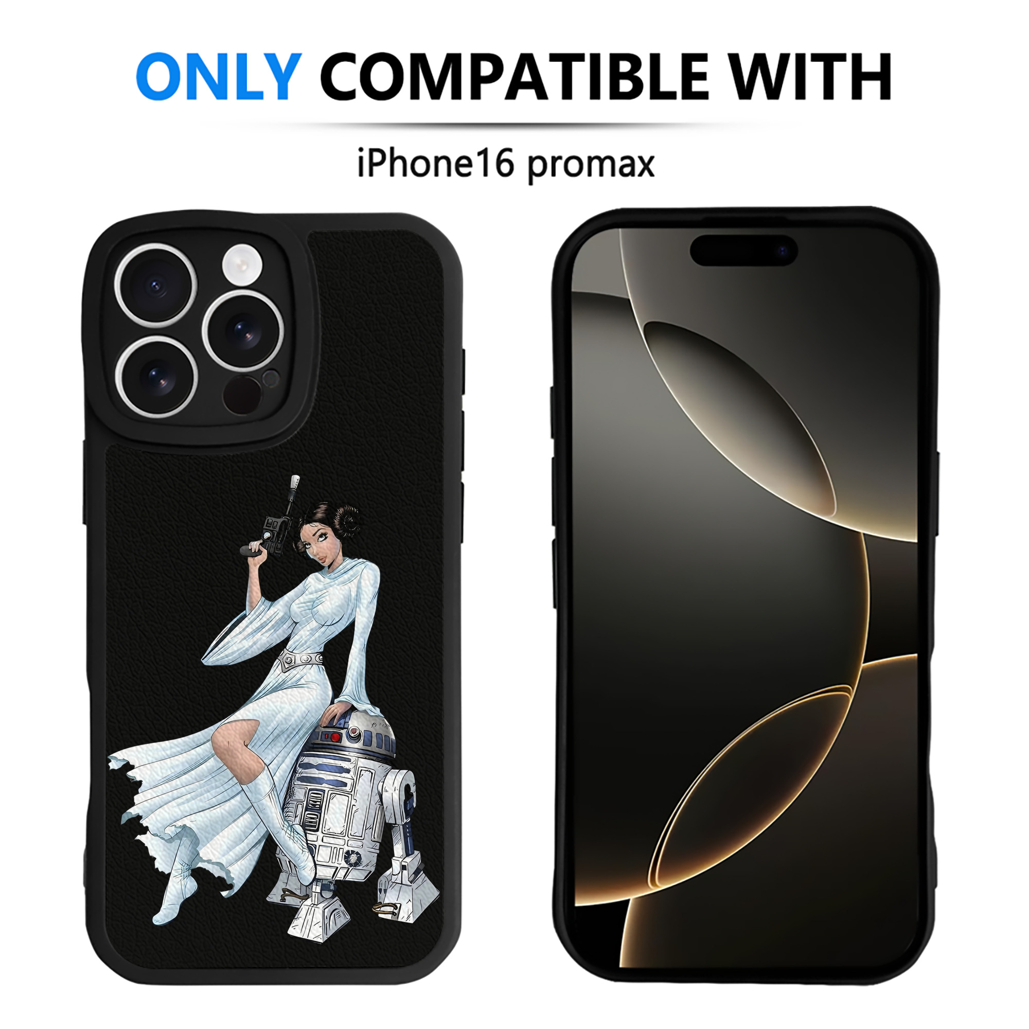 （画像用） スター・ウォーズ Star Wars 【iPhone 16シリーズ対応】シリコンスマホケース（レザー調） 材質：シリコン